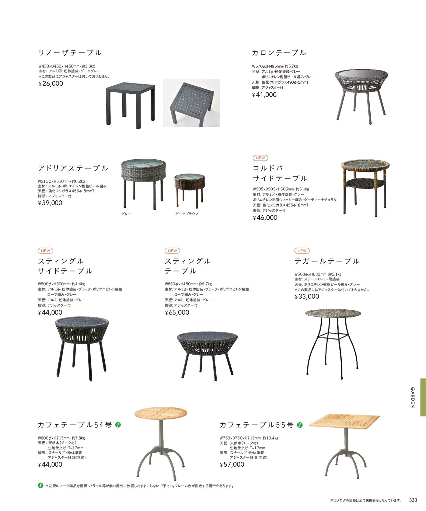 カフェテーブル55号