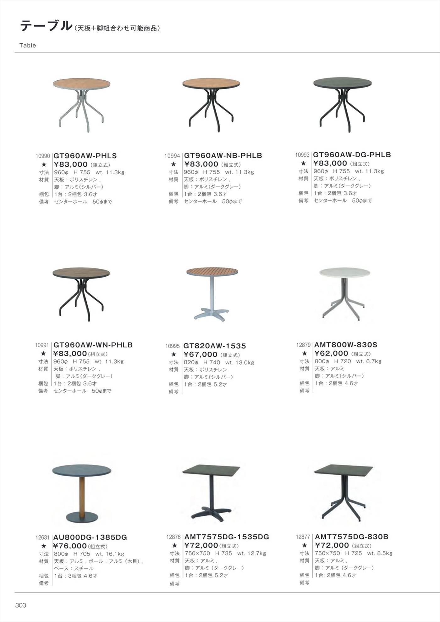 TP900DS-830B Table