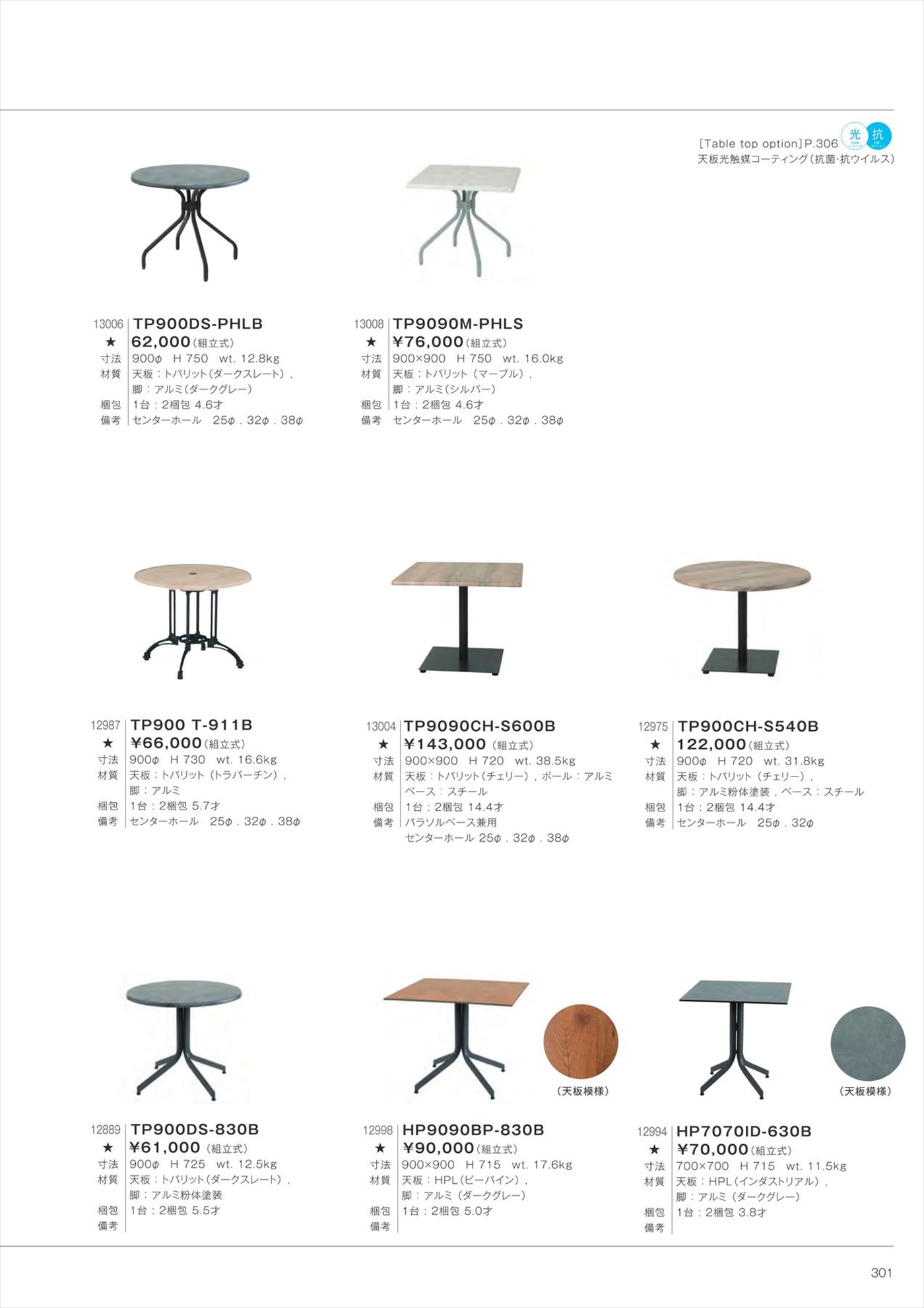 TP900DS-830B Table